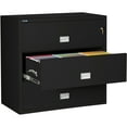thumbnail image 3 of Phoenix Safe Lateral 44 inch 3-Drawer Fireproof File Cabinet with Key Lock, Water Seal, Black, LAT3W44B, 3 of 5