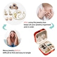 thumbnail image 4 of Ladybird Travel Portable Square Jewelry Box Earring Organizer Necklace Holder Bracelet Holder Display Case Decorative Box Jewelry, 4 of 6