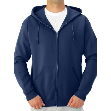 Men’s Soft Medium-Weight Fleece Full Zip Hooded (Best Medium Weight Jacket)