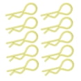 thumbnail image 4 of 10 Uds RC coche Shell Clip RShape Metal cuerpo Clips pines para 1/5 1/6 1/8 1/10 RC coche (Jaune) Jaune, 4 of 8