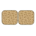 thumbnail image 7 of Fotbe Brown Flowers 2-Piece Car Windshield Sun Shade | Sun Blocker for Car Windshield | Foldable Automotive Interior Accessories for Sun Protection-Small, 7 of 7