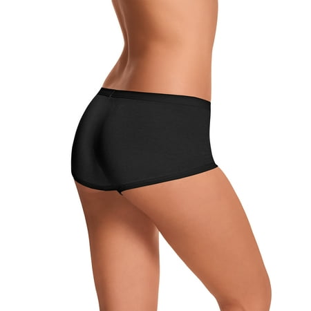 

Womens ComfortSoft Waistband Boyshort Panties 3-Pack