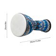 thumbnail image 2 of Riwcyla 8,inch African Drum PVC Drum Body Goatskin Drum Surface Lightweight Hand Clapping Drum Percussion Instrument Colorful Pattern Bongo Drum for Adult Beginners, 2 of 6