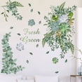 thumbnail image 1 of Adhesivo de pared con planta verde fresca para dormitorio o sala de estar, 1 of 1