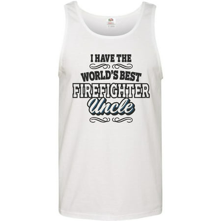 I Have The Worlds Best Firefighter Uncle Men's Tank (Best Clothes To Wear After Having A Baby)