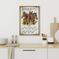 thumbnail image 4 of IDEA4WALL Framed Canvas Print Equestrian-Inspired Divine God Says You Are with Horse Illustrations Wall Art Vintage Relax/Calm Artwork for Living Room, Bedroom, Office - 16"x24" NATURAL, 4 of 5