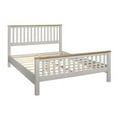 thumbnail image 3 of Platform Bed,Queen Size Platform Bed Frame with Heardboard and Footboard,Solid Wood Platform Bed with Large Underbed Space for Boys and Girls,Space Saving,Gray, 3 of 7