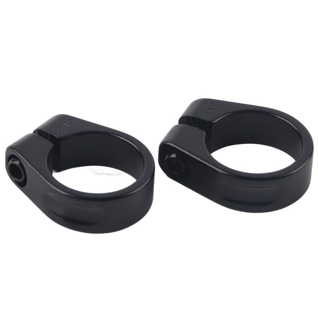 2 abrazaderas para tubo de asiento de bicicleta de montaña, de aleación de aluminio de 31,8 mm, para tija de sillín de bicicleta de carretera.