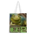 thumbnail image 1 of Leo Bolso de tela con estampado de lienzo para mujer, bolsa de compras reutilizable y estética, con cremallera interior, regalo para mujer,40*45cm., 1 of 6