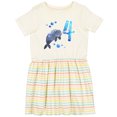 thumbnail image 3 of Inktastic Cute Narwhal 4th Birthday Girls Toddler Dress, 3 of 5