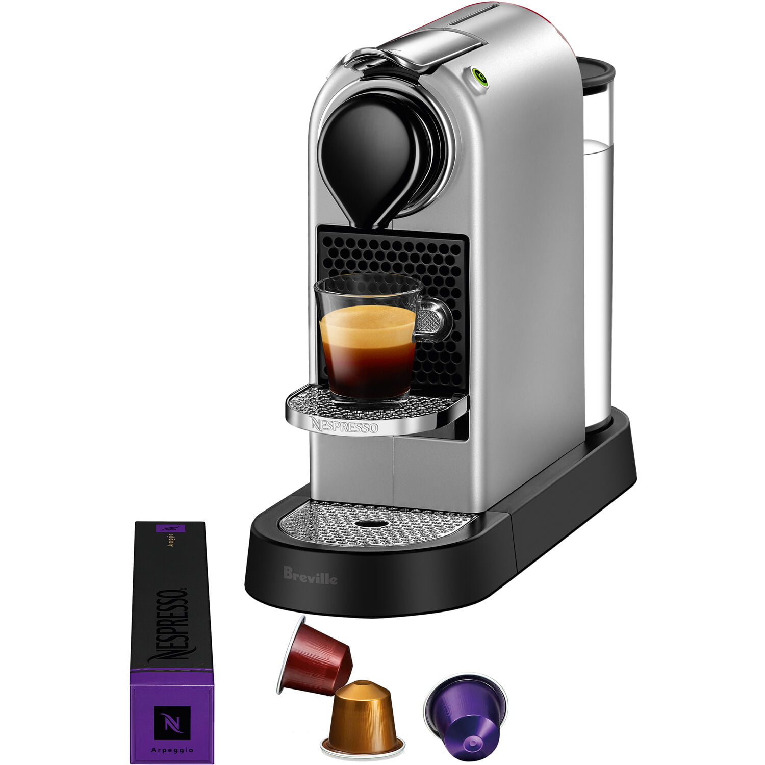 politiker Dekoration parti Breville Nespresso Citiz Single-Serve Espresso Machine in Silver -  Walmart.com