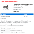 thumbnail image 2 of Turbocharger - Compatible with 2013 - 2016 Ford Escape 1.6L 4-Cylinder 2014 2015, 2 of 2