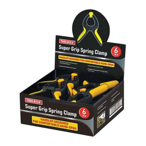 Toolrich 2220918 6 in. Super Grip Clamp - pack of 12