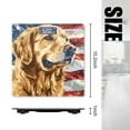 thumbnail image 2 of High Precision Body Weight Scale Smart Bathroom Scales with Large LCD Display(400lbs),Decorative for Bedroom-Golden Retriever Dog With The American Flag Background, 2 of 4