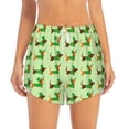 thumbnail image 2 of Fotbe dogs St Patrick's Day Pattern Womens High Waist Running Shorts Athletic Workout Quick Dry Shorts for Women with Pockets Gym Yoga Summer Shorts-Medium, 2 of 7