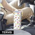 thumbnail image 5 of Pioneer Flower Floral Print Pattern 20oz Skinny Tumbler with Straw & Lid, Double Wall Vacuum Insulated Cup, Leak-Proof, Cup Holder Friendly, Hot 6H Cold 12H, 5 of 5