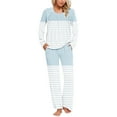 thumbnail image 2 of Rbaofujie Pyjamas d'Automne pour Femmes Ensemble de Pyjama Dégradé Imprimé Haut et Pantalon, 2 of 6