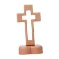 thumbnail image 3 of Standing Cross Wooden Cross Tabletop Cross with Detachable Base for Home Decor Religious Ceremonies, 3 of 9