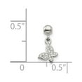 thumbnail image 3 of White Sterling Silver Charm Pendant Themed 11.3 mm 7.37, 3 of 3