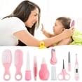 thumbnail image 6 of 10 in 1 Baby Healthcare and Grooming Kit for Girl Boy Care Kit Toddlers Nail Clippers (Pink), 6 of 8