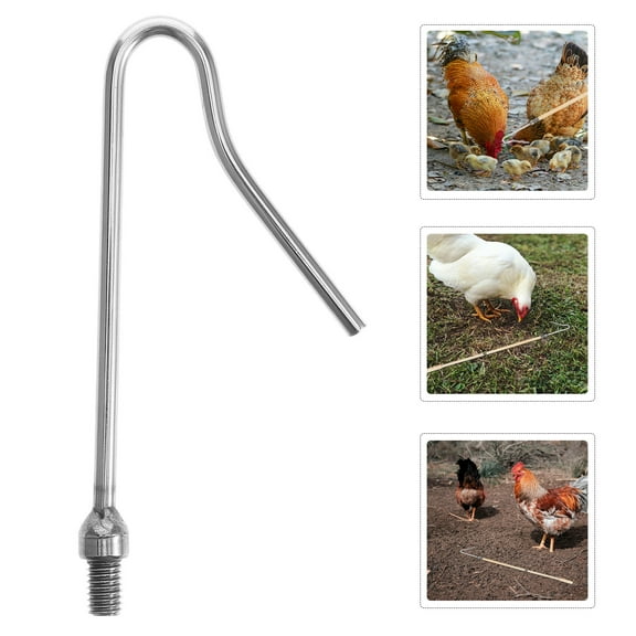 IBASETOY Chicken Coop Rake Heavy Duty Chicken Catching Pole For Animal Safety 1Pcs