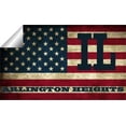 thumbnail image 2 of Arlington Heights IL Illinois Cook County Vintage US Flag Decal Bumper Sticker 3M Vinyl 3" x 5", 2 of 3