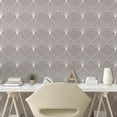 thumbnail image 2 of Ambesonne Art Deco Peel & Stick Wallpaper for Home, Warm Taupe Vintage Shells, 13"x72", Warm Taupe and White, 2 of 5