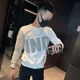 thumbnail image 4 of Camiseta para hombre negra New Rock Top estampado ropa de hombre sudaderas coreanas otoño emo manga larga diseñador moda tendencias 2024, 4 of 4