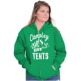 thumbnail image 3 of Camping Its In Tents Funny Outdoors Zip Up Hoodie Men's Women's Brisco Brands L, 3 of 6