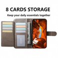 thumbnail image 4 of For Samsung Galaxy A56 5G Wallet Phone Case with 8 Card Slot Stand PU Leather Folio Flip Cover, 4 of 5