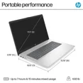 thumbnail image 3 of HP 17.3" HD+ Laptop|Intel Core i3-N305|Intel UHD graphics|Copilot|Camera|Silver| 32GB RAM | 512GB SSD |Windows 11 Home |Bundle with Mouse Pad, 3 of 5