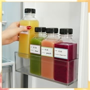Topekada 36 Pcs 12 oz Empty Plastic Juice Bottles with Lids, Reusable Drink Containers with Brush and Labels, Clear Bulk Juice Containers with Caps for Juicing, Smoothie and Other Beverages