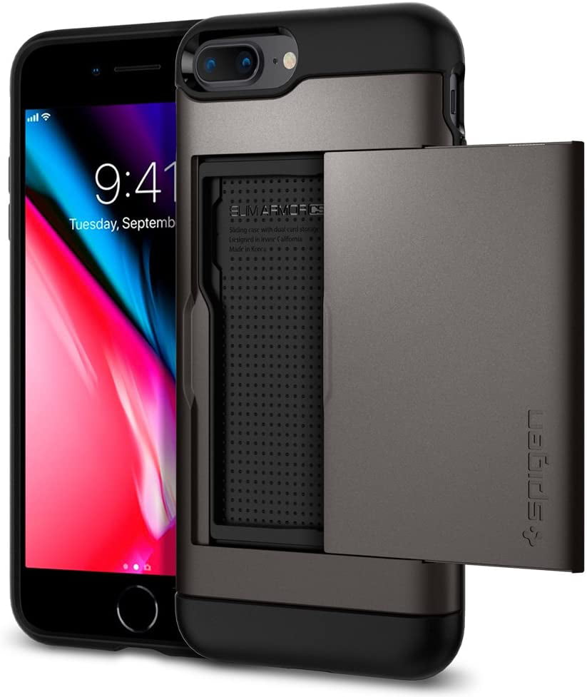 - Black 2017 / Designed for iPhone 7 Plus Case Spigen Slim Armor CS Designed for iPhone 8 Plus Case 2016 