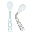 thumbnail image 1 of Kushies Silicone Silibend Bendable Spoons , Bpa Free, 100% Food Grade Soft Silicone - Blue/Sand, 1 of 2