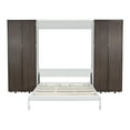 thumbnail image 5 of New Queen Murphy Bed Wall Bed with Storage Doors, Espresso, 5 of 21