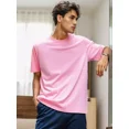 thumbnail image 5 of Playera Hombre Oversize Manga Corta Camiseta De Color Sólido, 5 of 5
