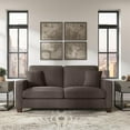 thumbnail image 3 of Stockton 73W Sofa in Chocolate Brown Microsuede, 3 of 15