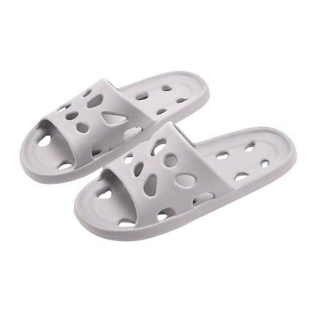 Holiday Savings Deals! Kukoosong Flat Sandals for Women Men Slippers Home Couple Shoes Indoor Outside Soft Soled Slippers Women Sandals Gray 40-41