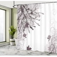 thumbnail image 4 of Ambesonne Nature Shower Curtain, Fall Earth Tones Autumn Leaf, 69"Wx84"L, Taupe Grey, 4 of 4