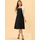 thumbnail image 3 of Semi Sheer Elegan Mangas Largas Bolero Shrug Tops para Mujer Blanco XS, 3 of 5