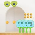 thumbnail image 6 of Hanging Table Tennis Trainer Adjustable Height Portable Exerciser for Door Frame green 4 Paddles, 6 of 8