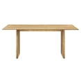 thumbnail image 4 of 70 Inch Dining Table, Brown Oak, Wood, Rectangular, Kitchen Cafe Bistro Hospitality Restaurant, Modern Contemporary HB34718, 4 of 11