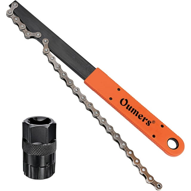 Bike Chain Tools Kit, Upgrade Rotor Lockring Removal Wrench & Chain Whip with Cassette/Bicycle Flywheel Chain Sprocket Remover Tool Pack