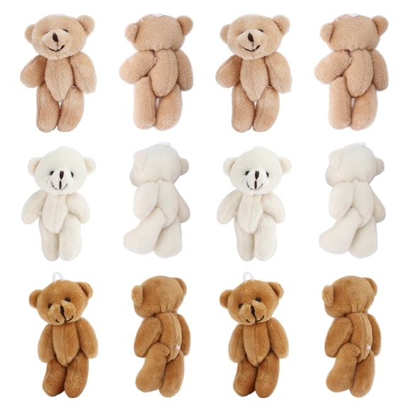 Mini Stuffed Bears, Small Plush Doll Bears PP Cotton Cute Mini  For Birthday For Wedding Decorations