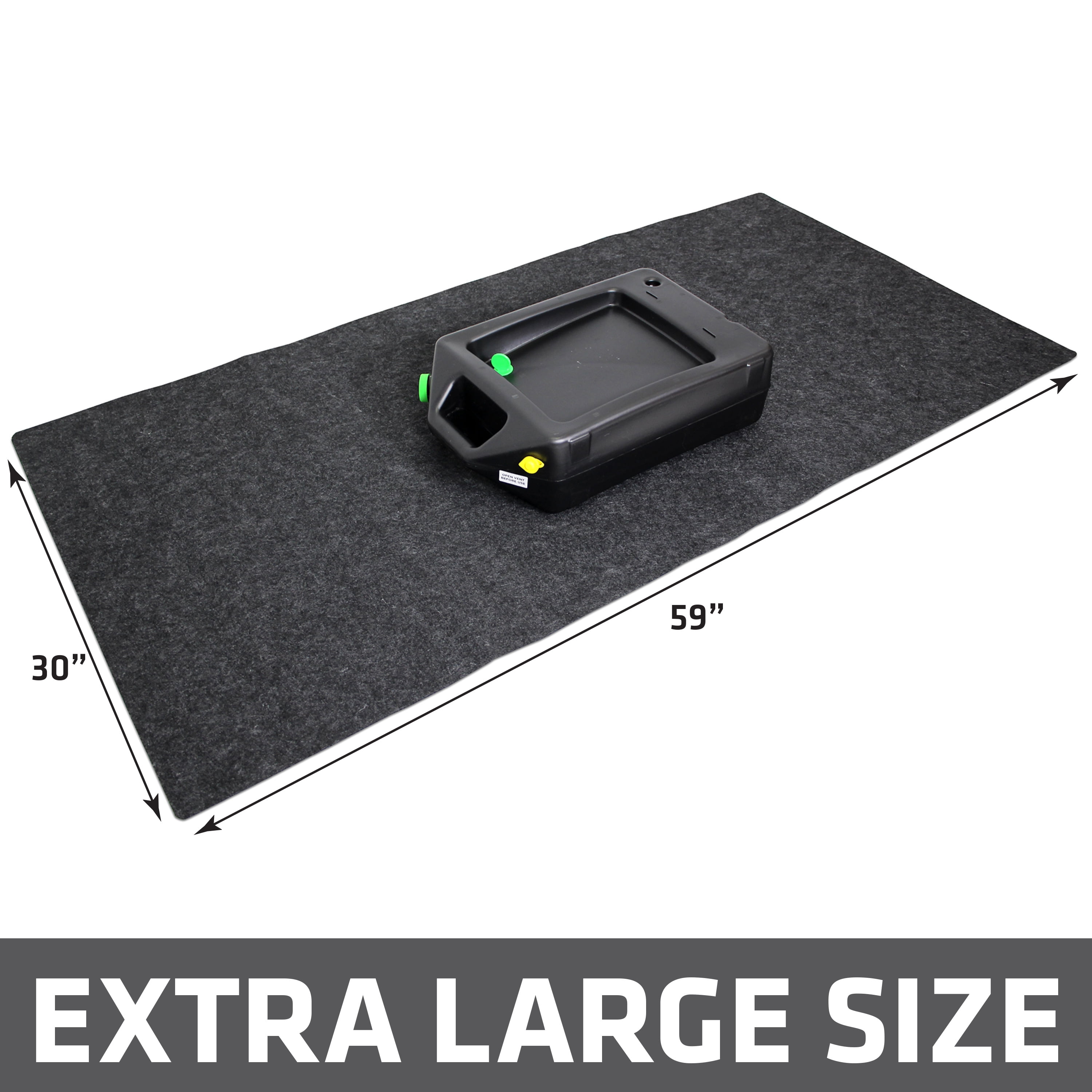 Armor All Premium Oil Spill Mat, Garage Floor Maintenance Mat (30" x 59"), Absorbent Oil Pad, Reusable, Washable, Durable, Waterproof Backing Contains Liquids, Protects Surface