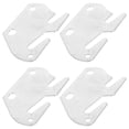 thumbnail image 2 of 4pcs Wood Bed Rail Hook Plates - Universal Bed Frame Brackets Replacement Parts For Headboard And Footboard Metal Hardware Accessories, 2 of 3