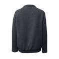 thumbnail image 5 of HLKJKLS Long Sleeve Shirts For Women Textured Long Sleeve Button V Neck Loose Pullover Sweatshirt Polyester Cotton Blend Gray S-Xl, 5 of 6