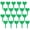Green, variant on Opvise 20Pcs Garden Plant Labels Creative Shape Vibrant Color Reusable Waterproof Plant Markers Indoor Outdoor Garden Signs Green