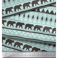 thumbnail image 3 of Soimoi Green Poly Georgette Fabric Tribal African Fabric Prints By Yard 52 Inch Wide, 3 of 3
