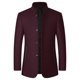 thumbnail image 1 of Ceisia Slim Fit Men's Stand-Collar Wool Blend Quilted Coat Gift, 1 of 8